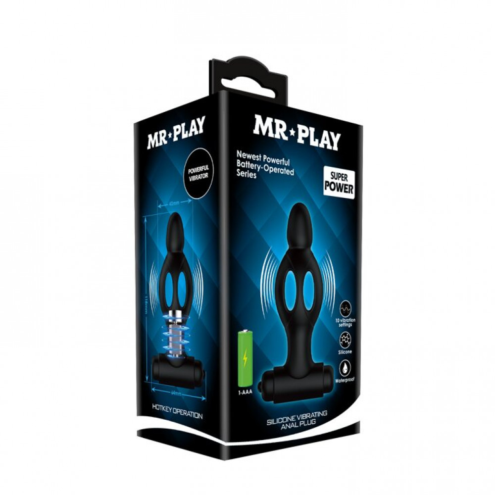 Анальные игрушки - Анальный стимулятор с вибрацией MR PLAY, BI-210214-MR 1