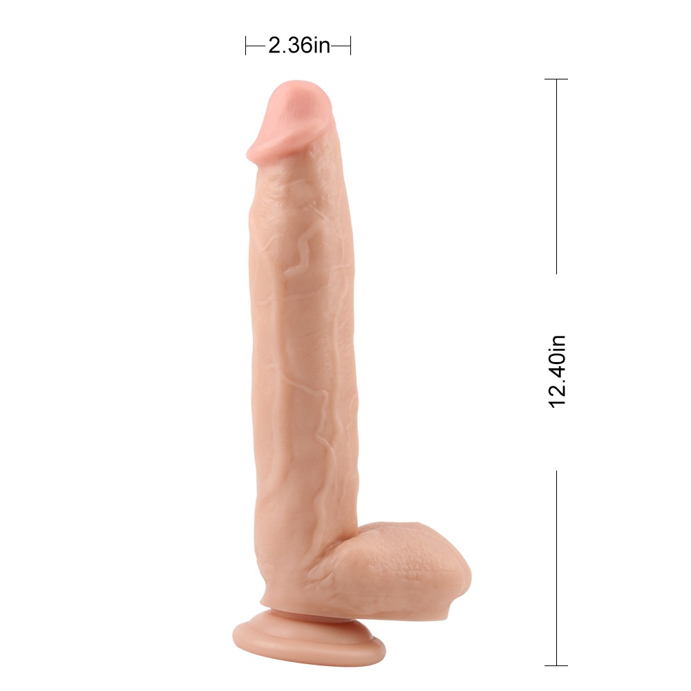 Секс игрушки - Фаллоимитатор с яичками на присоске Chisa Ballsy super cock, бежевый 5