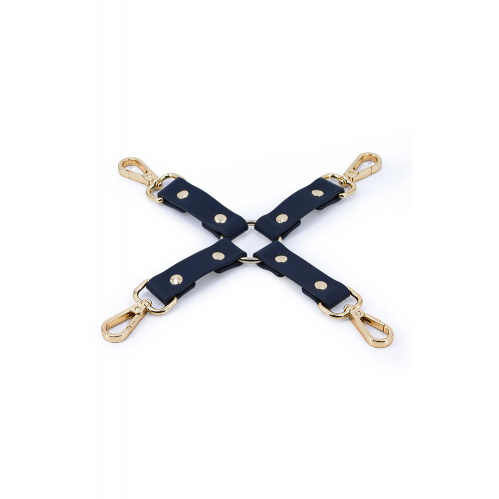 Секс игрушки - Крестообразный фиксатор NS Novelties BONDAGE COUTURE HOG TIE BLUE