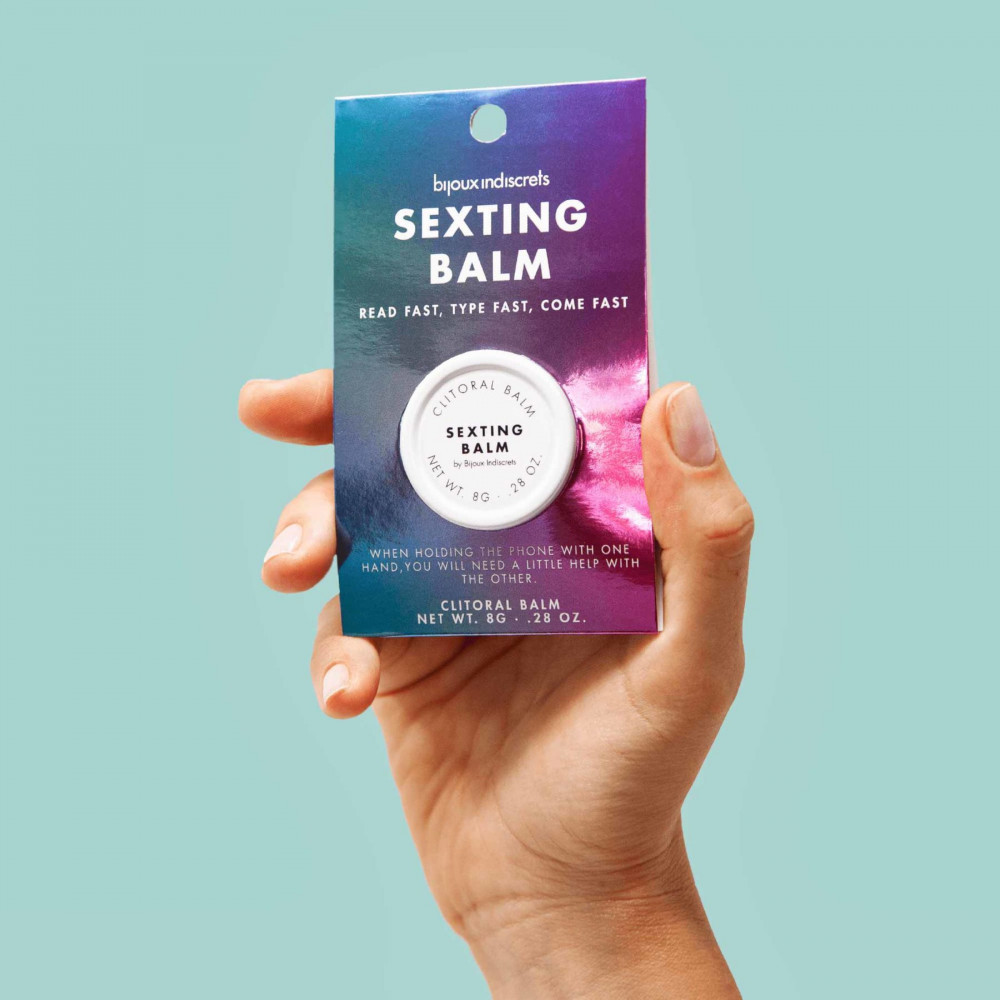 Женские возбудители - Бальзам для клитора Bijoux Indiscrets Sexting Balm (Пиши, играй и зажигай), разогревающий 2