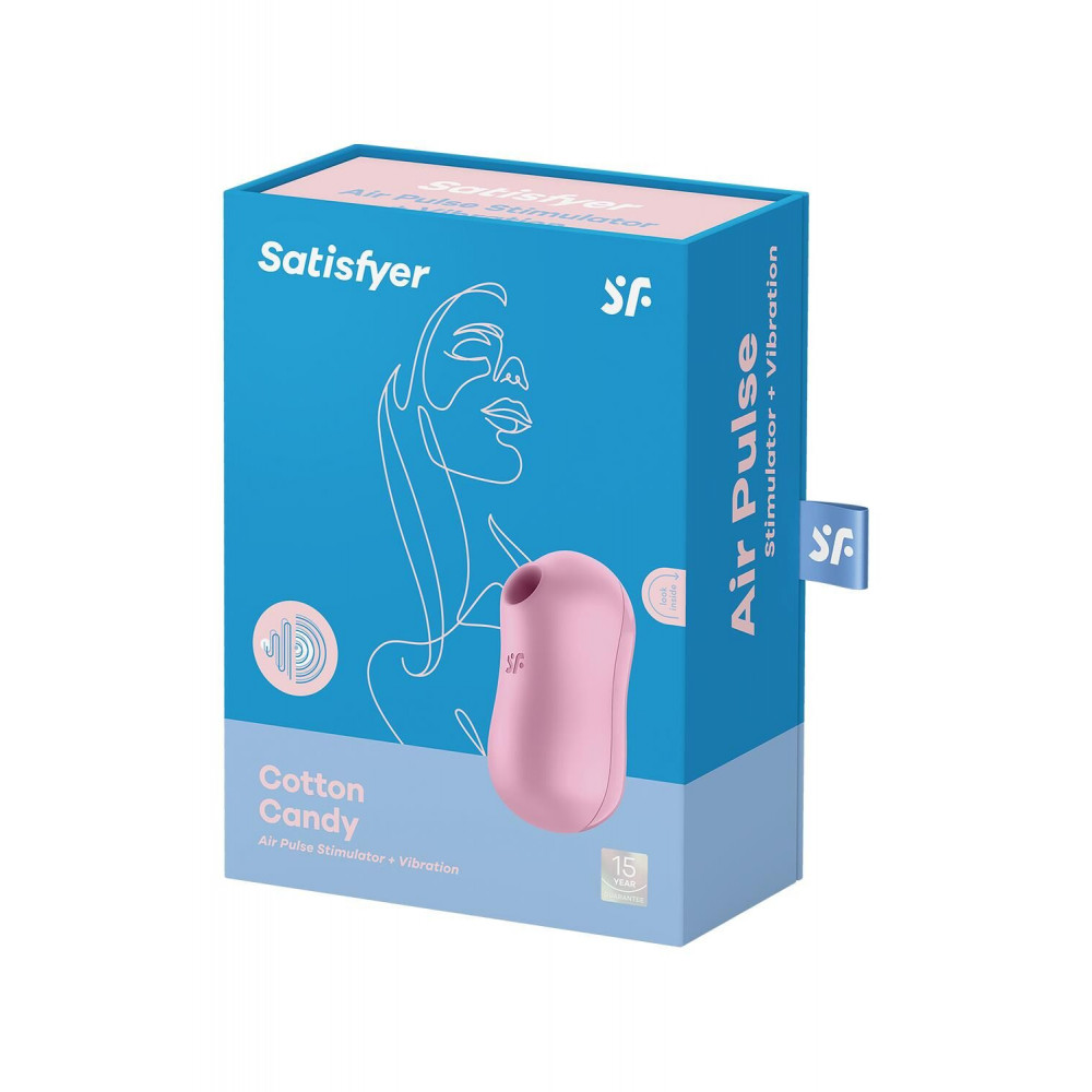 Вибраторы вакуумные - Вакуумный стимулятор с вибрацией Satisfyer Cotton Candy Lilac 1