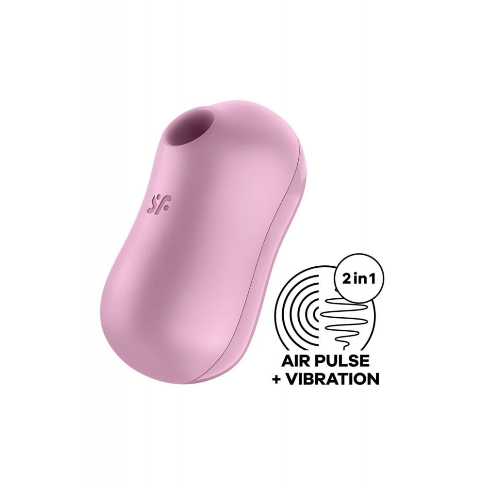 Вибраторы вакуумные - Вакуумный стимулятор с вибрацией Satisfyer Cotton Candy Lilac 6