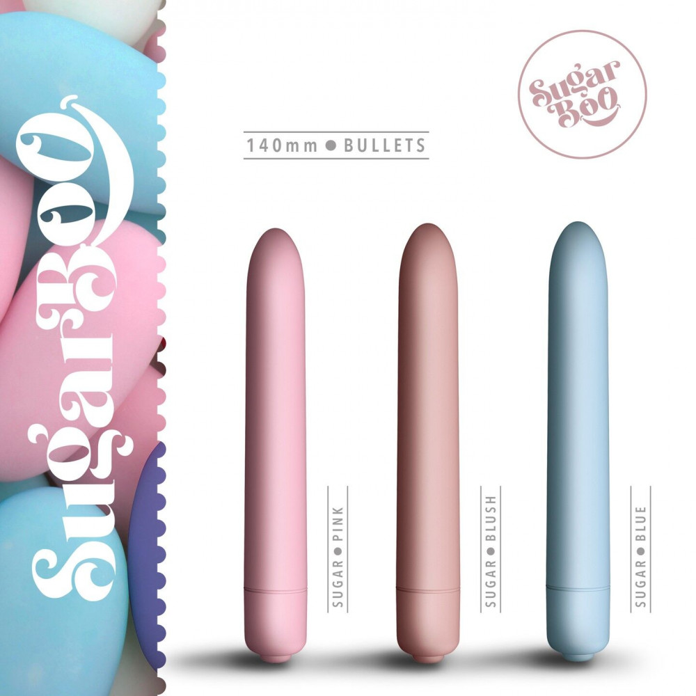 Вибратор - Мини-вибратор SugarBoo Sugar Blue, 10 уровней интенсивности 1