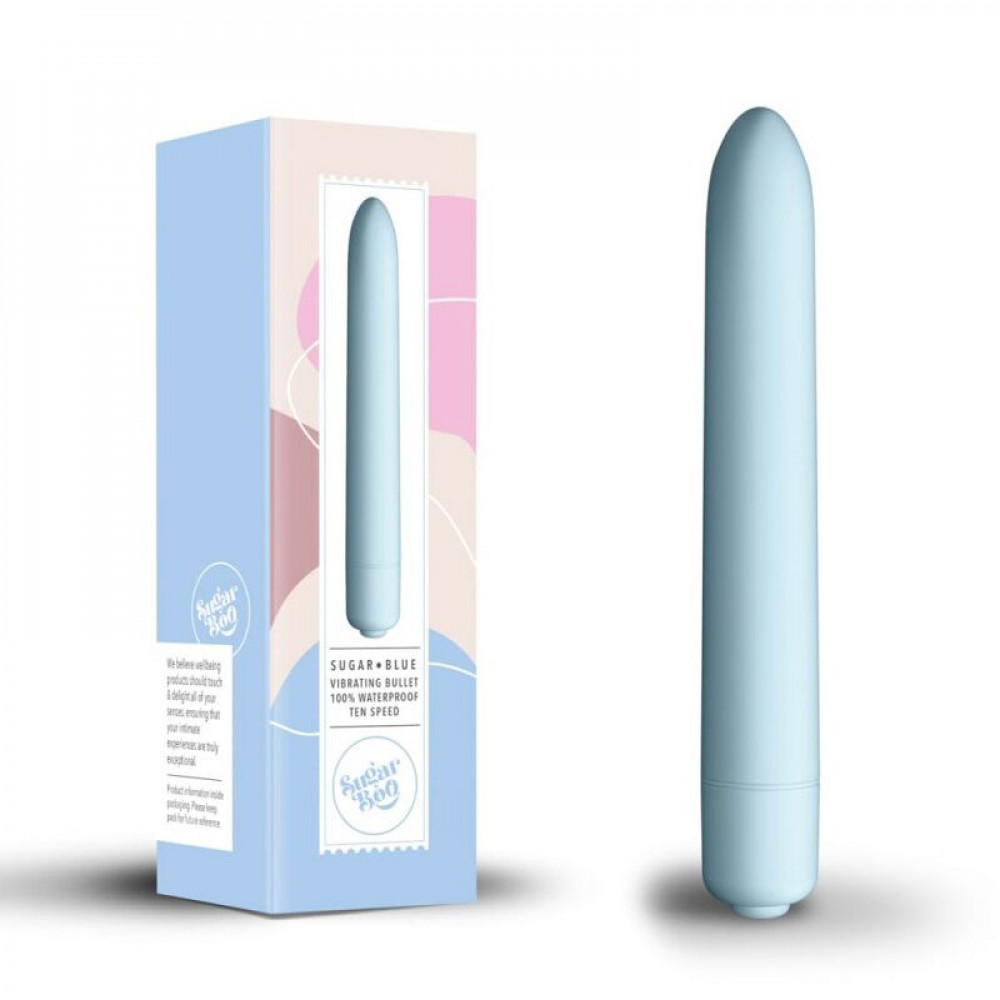 Вибратор - Мини-вибратор SugarBoo Sugar Blue, 10 уровней интенсивности 3