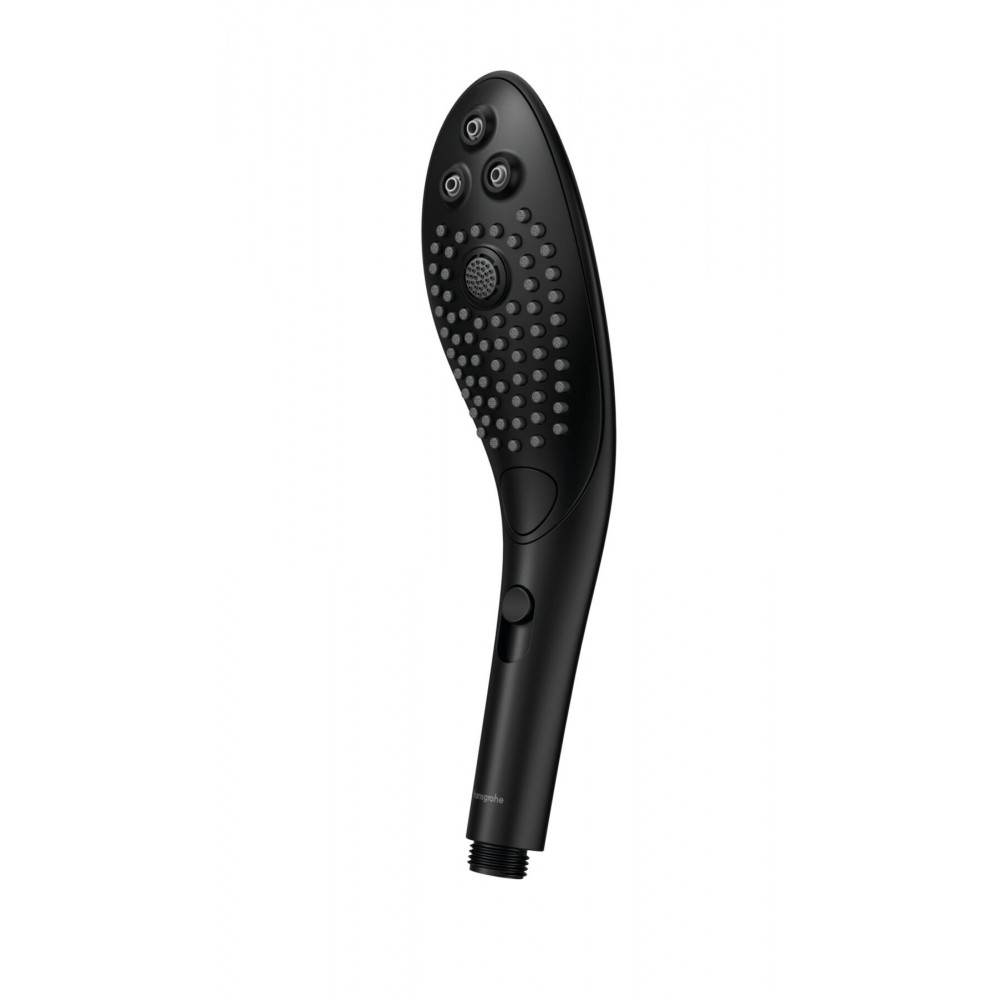 Вибромассажеры - Насадка-стимулятор для душа 2в1 Womanizer Wave Black, массажер для интимных зон