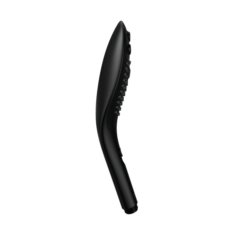 Вибромассажеры - Насадка-стимулятор для душа 2в1 Womanizer Wave Black, массажер для интимных зон 10