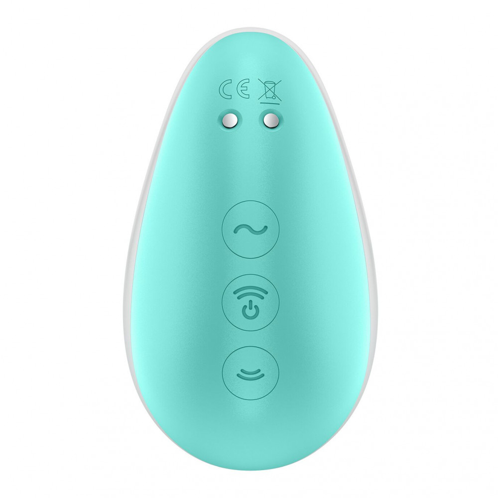 Вибраторы вакуумные - Вакуумный вибратор Satisfyer Pixie Dust Mint/Pink 4