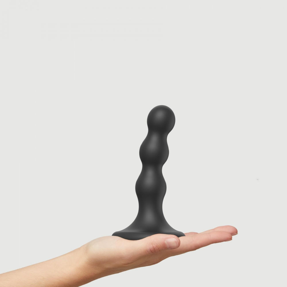 Страпон - Насадка для страпона Strap-On-Me Dildo Plug Balls Black S 5