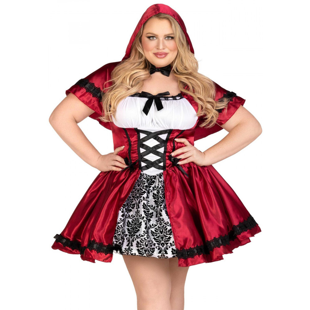 Эротические костюмы - Костюм красной шапочки Leg Avenue Gothic Red Riding Hood 1X-2X 2