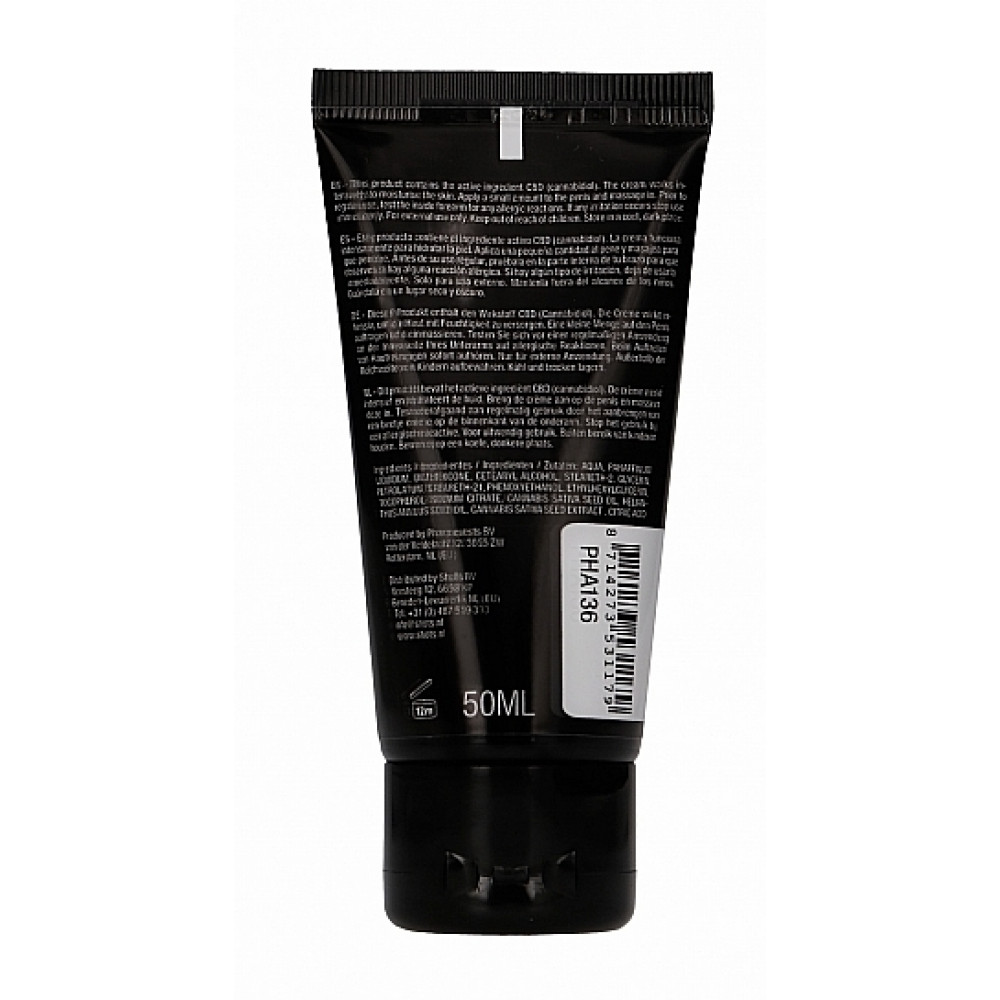 Лубриканты - Стимулирующий крем для мужчин Shots - CBD Cannabis Masturbation Cream For Him, 50 ml 9