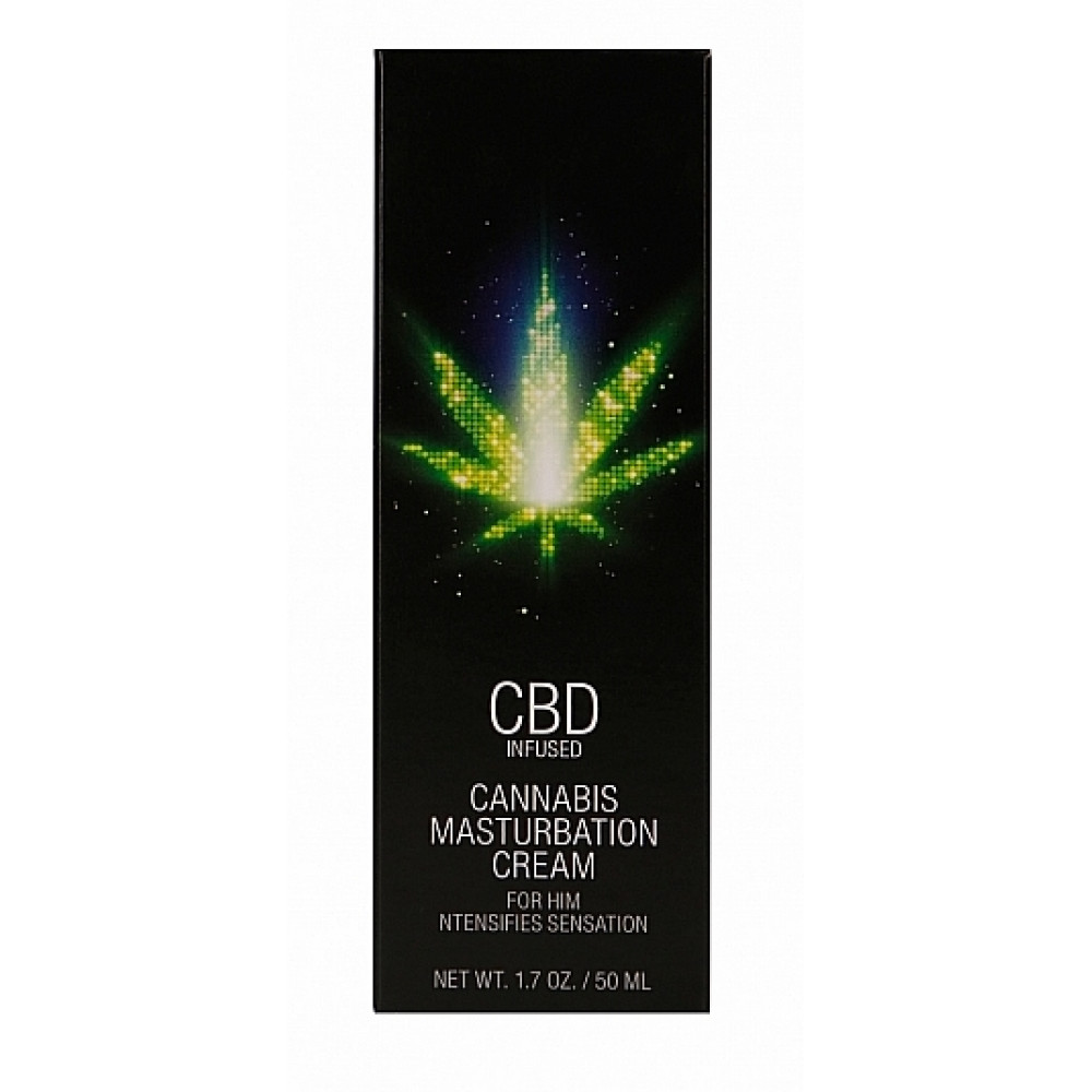 Лубриканты - Стимулирующий крем для мужчин Shots - CBD Cannabis Masturbation Cream For Him, 50 ml 8