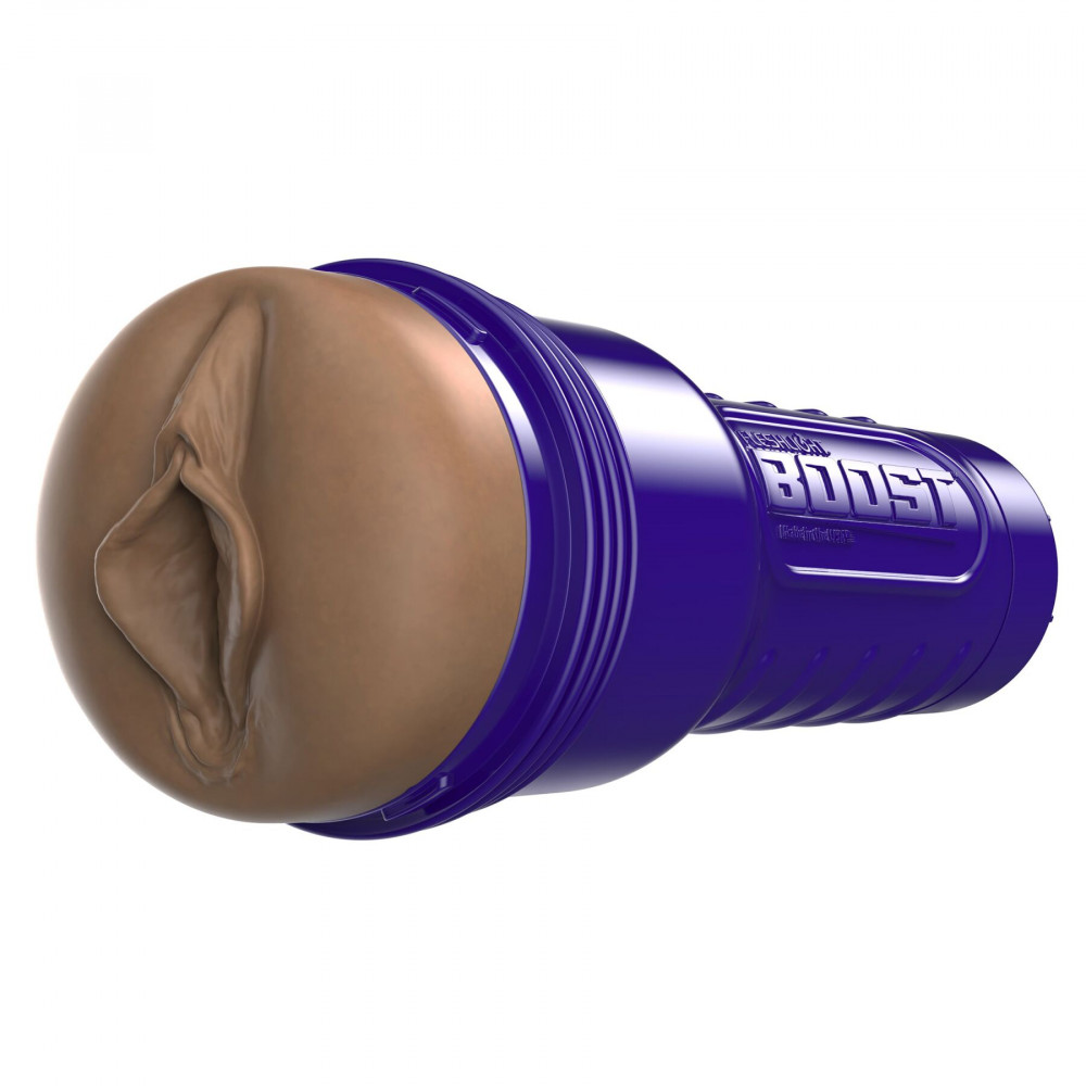 Мастурбаторы вагины - Мастурбатор-вагина Fleshlight Boost Bang Medium Dark Flesh, плавающие кольца Turbo Tech 5