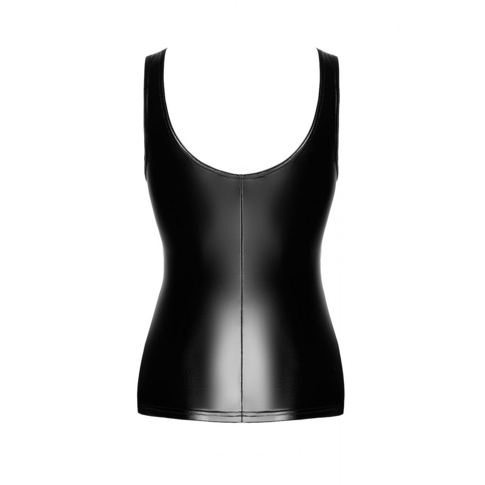 Женское эротическое белье - Топ Noir Handmade F346 Powerwetlook top - L 4
