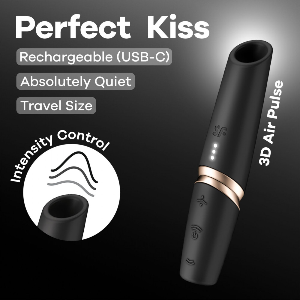 Вибраторы вакуумные - Вакуумный стимулятор Satisfyer Perfect Kiss 5