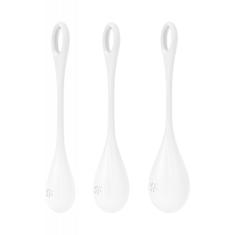 Вагинальные шарики - T360187 Набор вагинальных шариков Satisfyer Yoni Power 1 White 3