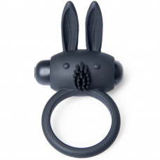 Вибро-эрекционное кольцо в виде кролика Easy Toys Bunny Vibe черное
