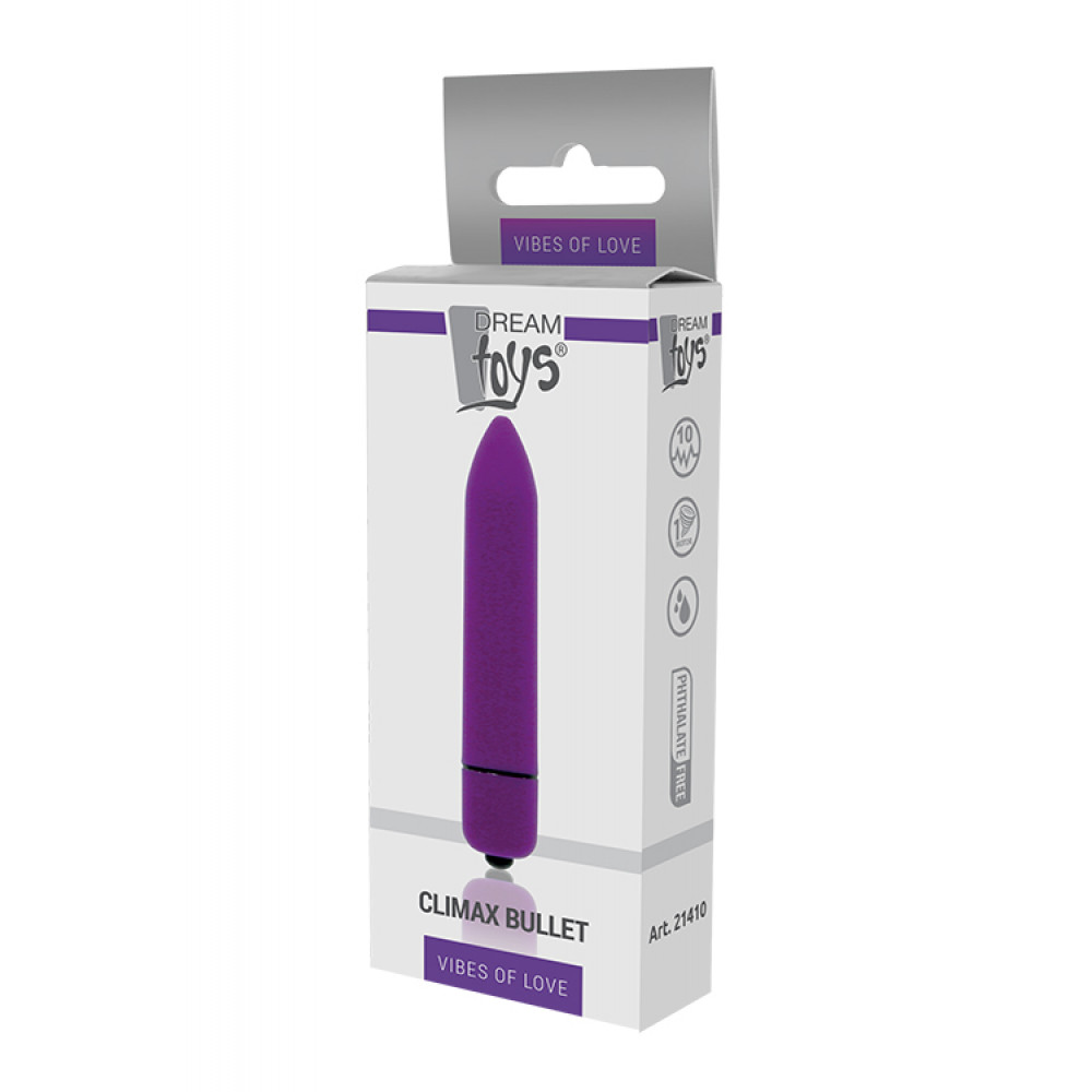 Вибропули  - Мини вибромассажер DREAM TOYS 10-SPEED CLIMAX BULLET PURPLE 1