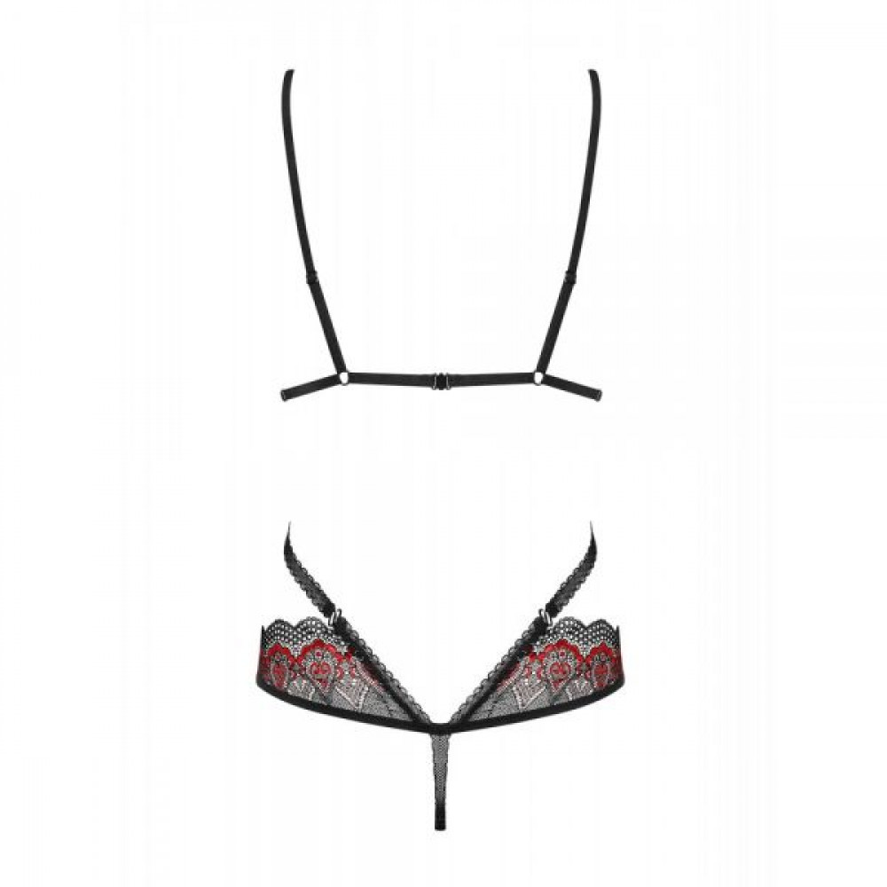 Эротическое белье - Боди Obsessive Megies teddy black L/XL 2