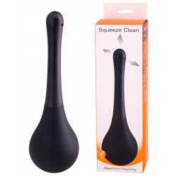 Анальная груша для очищения Seven Creations Squeeze Clean черная