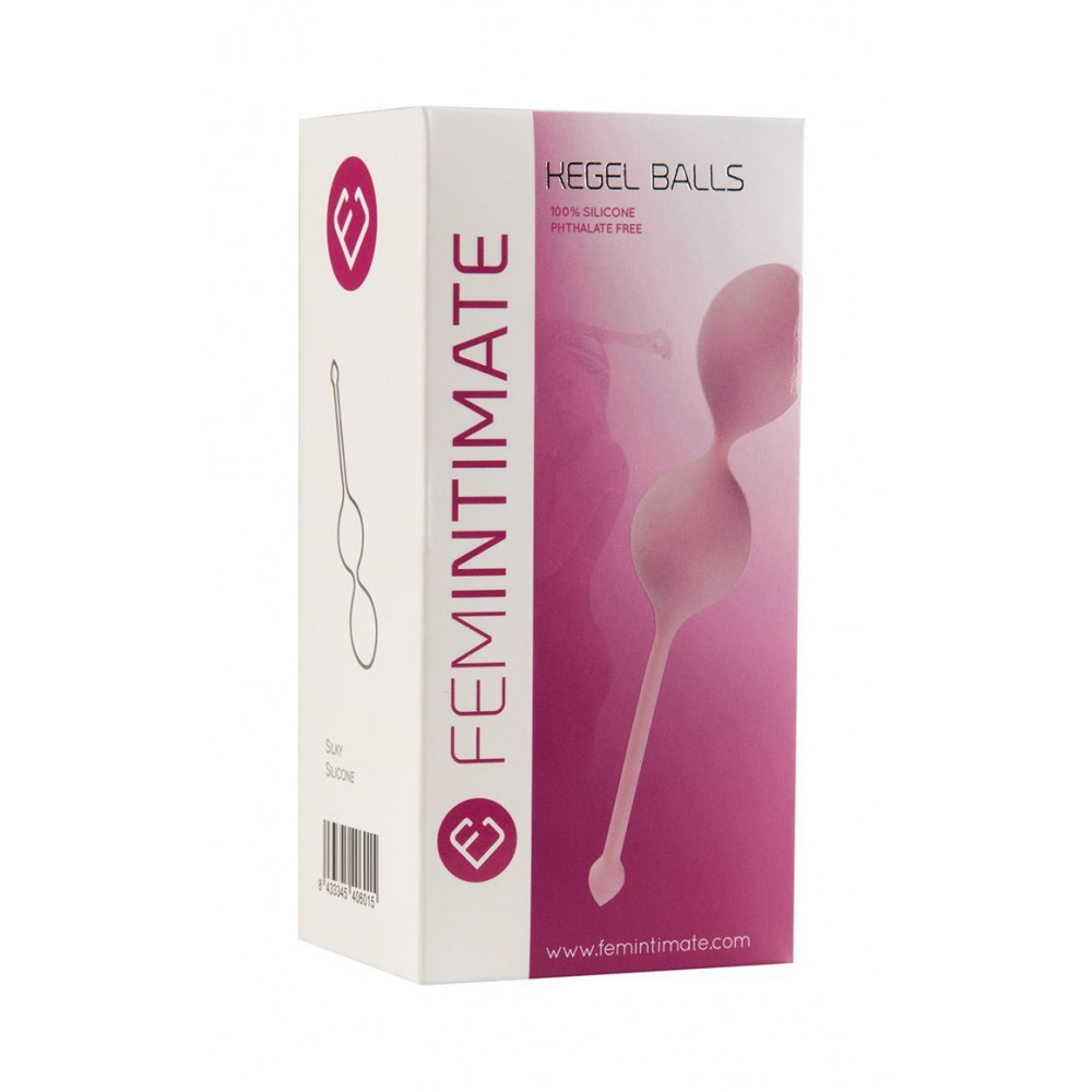 Вагинальные шарики - Вагинальные шарики Femintimate Kegel Balls, диаметр 3,5 см, масса 77 г 1