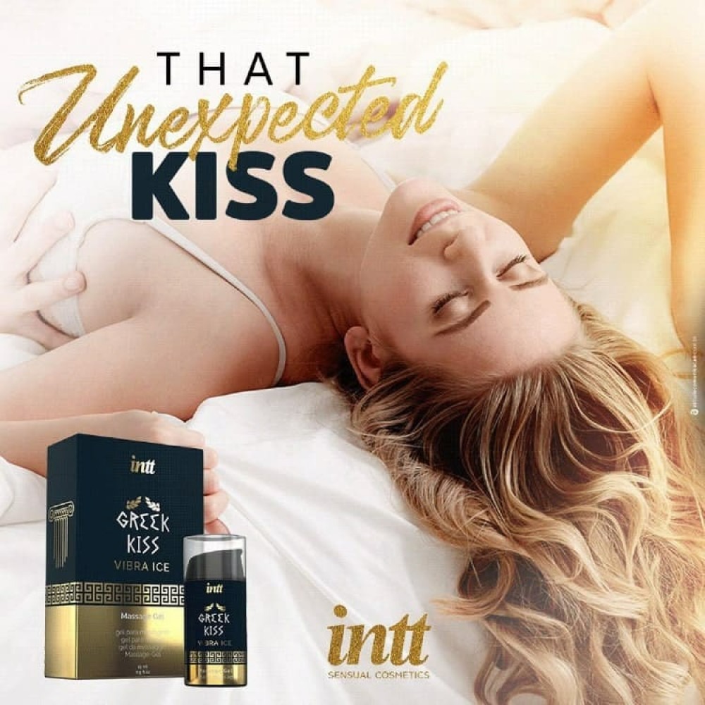Анальные смазки - Гель для римминга (анилингуса) и анального секса Intt Greek Kiss с вибрацией 5