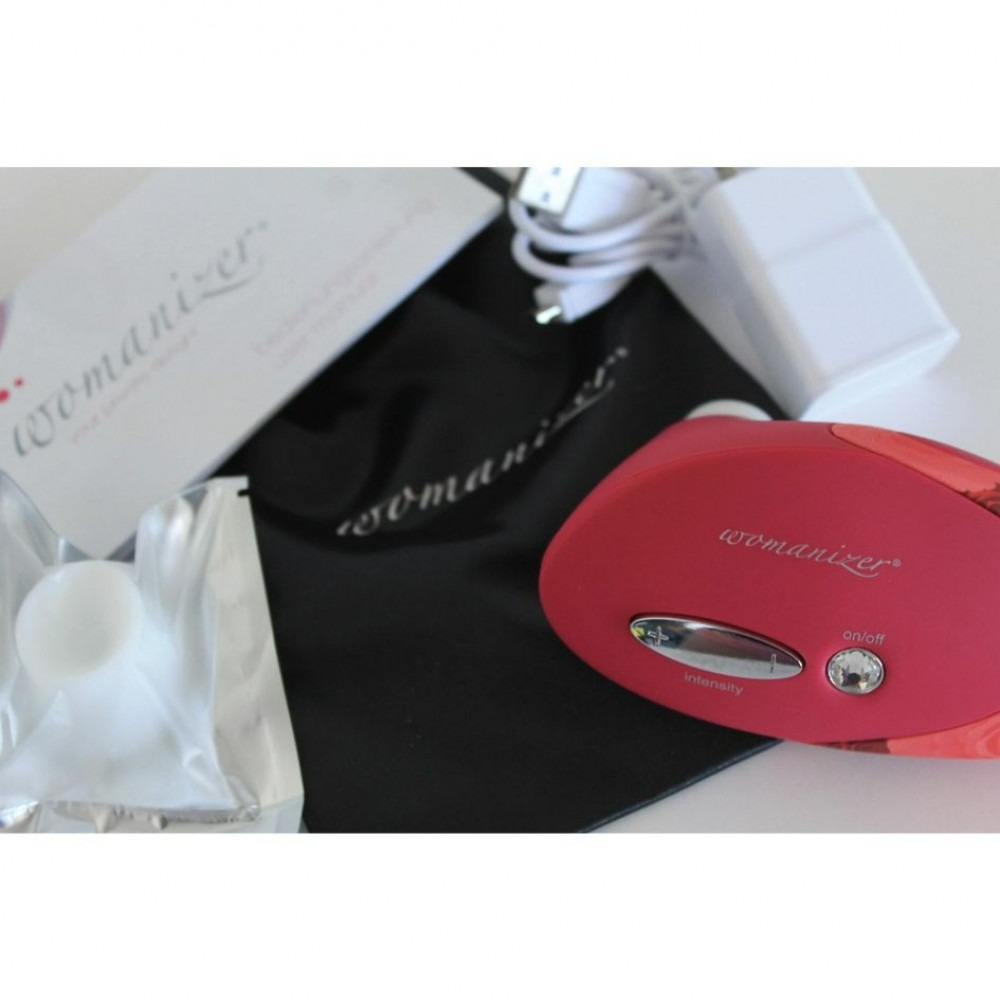 Секс игрушки - Клиторальный стимулятор Womanizer красно-розовый W-500 Red/Rose 3