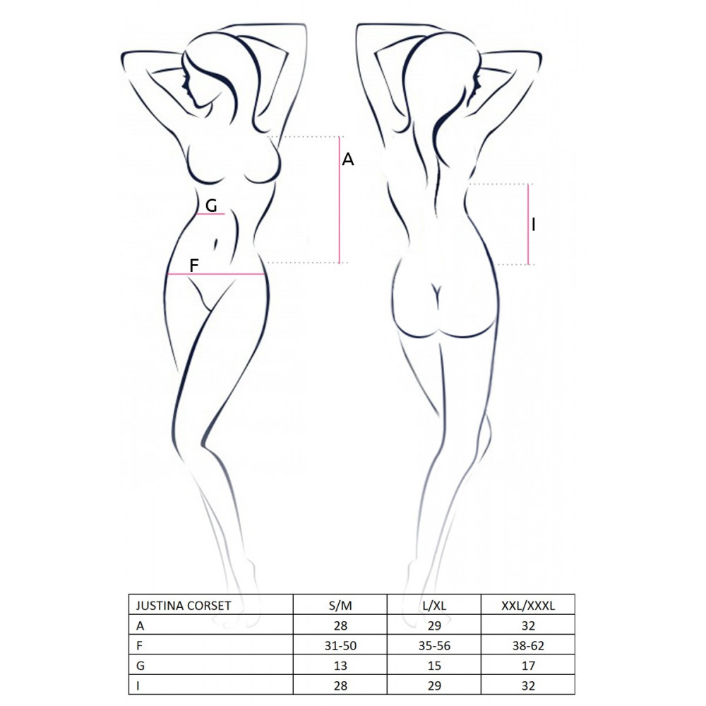 Эротическое белье - Корсет и стринги HERA CORSET light pink S/M - Passion 2
