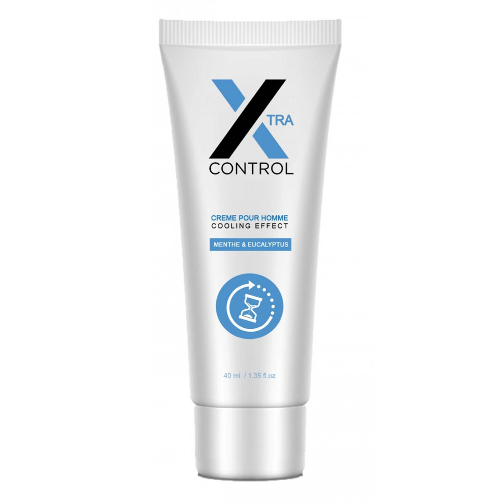 Лубриканты - Крем пролонгирующий X-control cool cream for man, 40 ml 1
