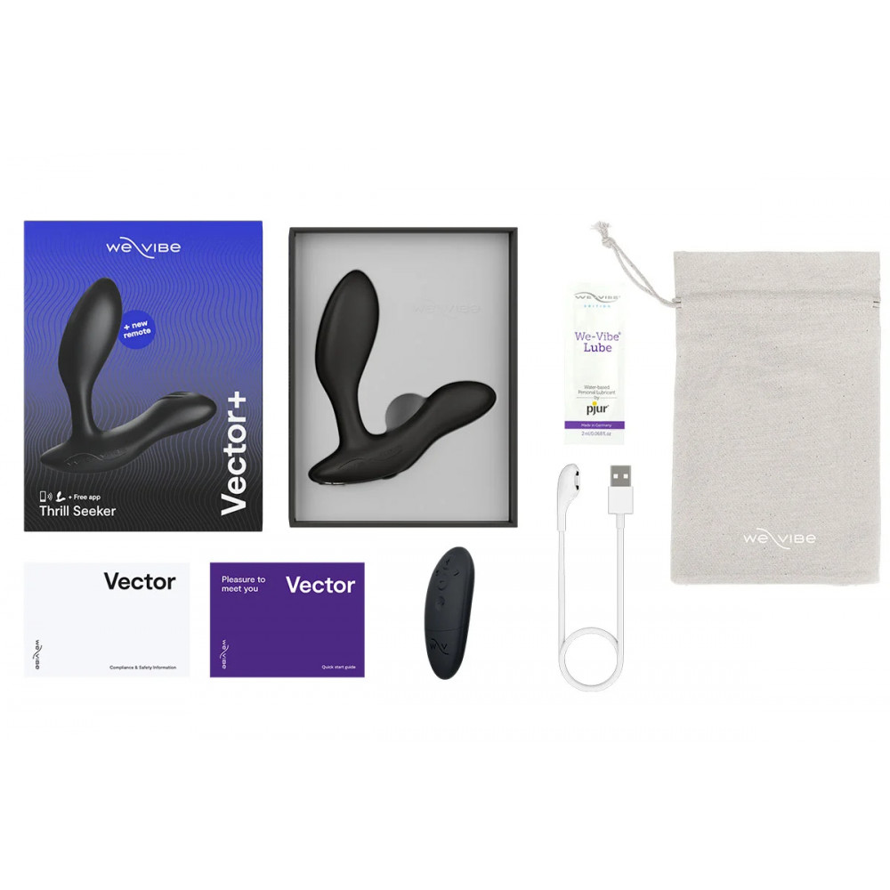 Массажер простаты - Массажер простаты WE-VIBE Vector+ с пультом управления 11