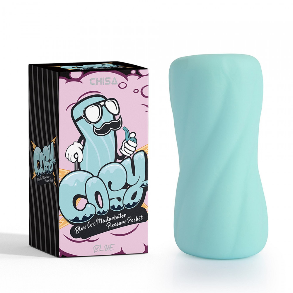 Секс игрушки - Мастурбатор яйцо Chisa COSY Blow Cox, голубой