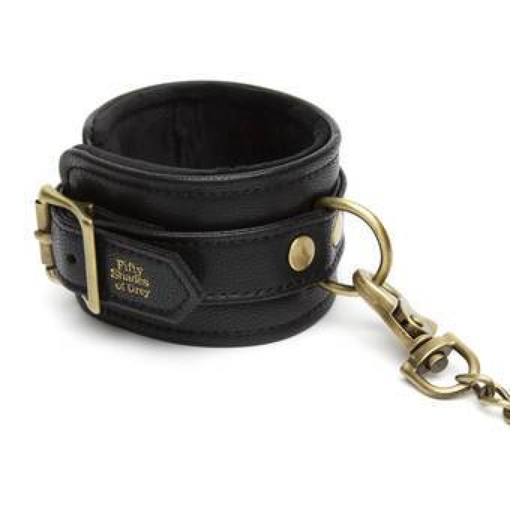 Наручники, веревки, бондажы, поножи - Поножи из эко-кожи Fifty Shades of Grey Bound to You Faux Leather Ankle Cuffs 3