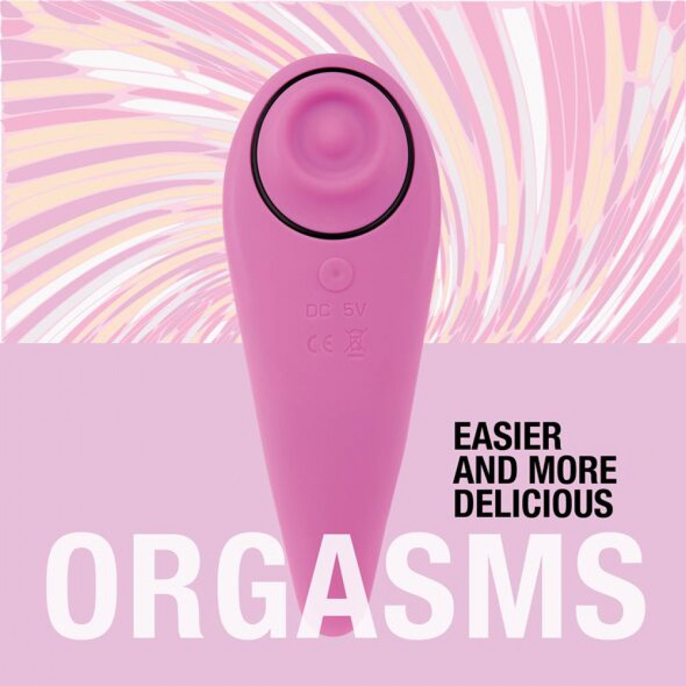 Клиторальный вибратор - Пульсатор для клитора плюс вибратор FeelzToys - FemmeGasm Tapping & Tickling Vibrator Pink 3
