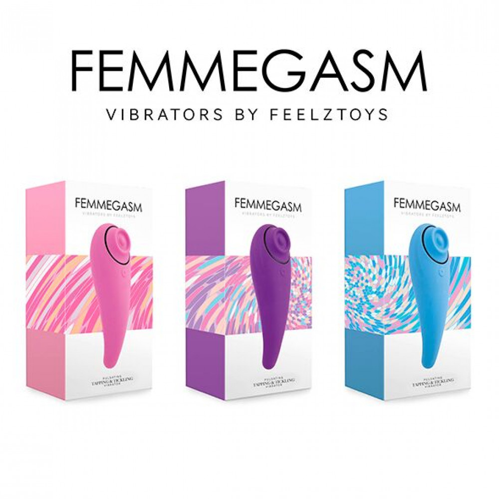 Клиторальный вибратор - Пульсатор для клитора плюс вибратор FeelzToys - FemmeGasm Tapping & Tickling Vibrator Pink 1
