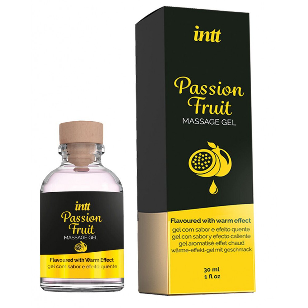 Массажные масла и свечи - Массажный гель для интимных зон Intt Passion Fruit (30 мл) 1