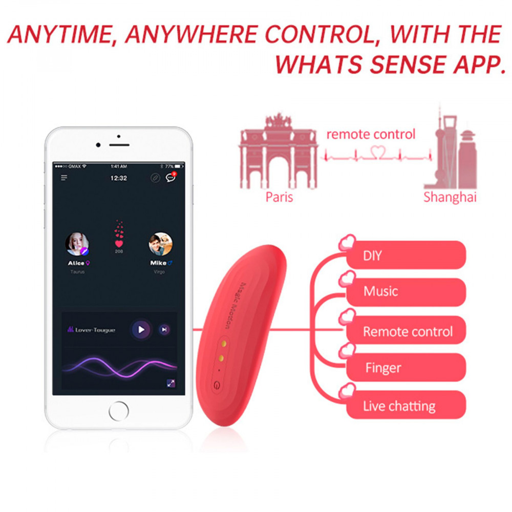 Смарт игрушки - Смарт-вибратор в трусики Magic Motion Nyx Red 4