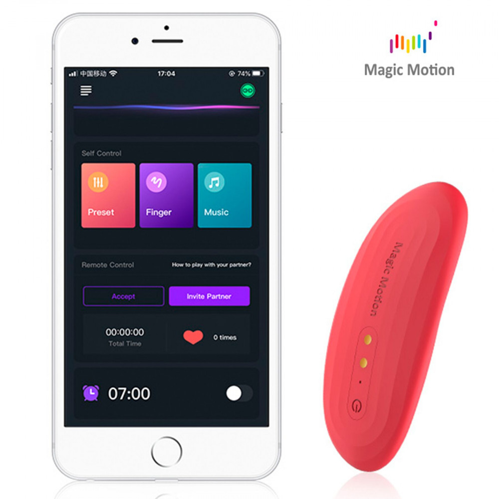 Смарт игрушки - Смарт-вибратор в трусики Magic Motion Nyx Red