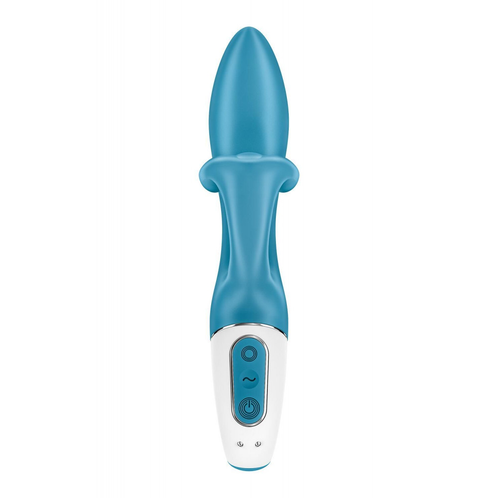 Вибратор-кролик - Вибратор кролик с тройным отростком Satisfyer Embrace me Turquoise, 2 мотора, диаметр 3,6 см 3