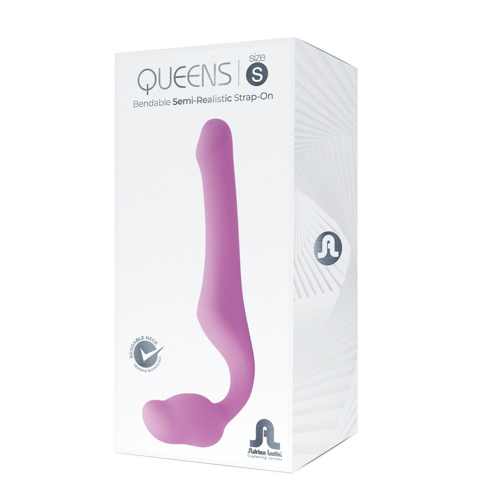 Страпоны безремневые - Безремневой страпон Adrien Lastic Queens S, регулируемый изгиб, диаметр 3 см 2