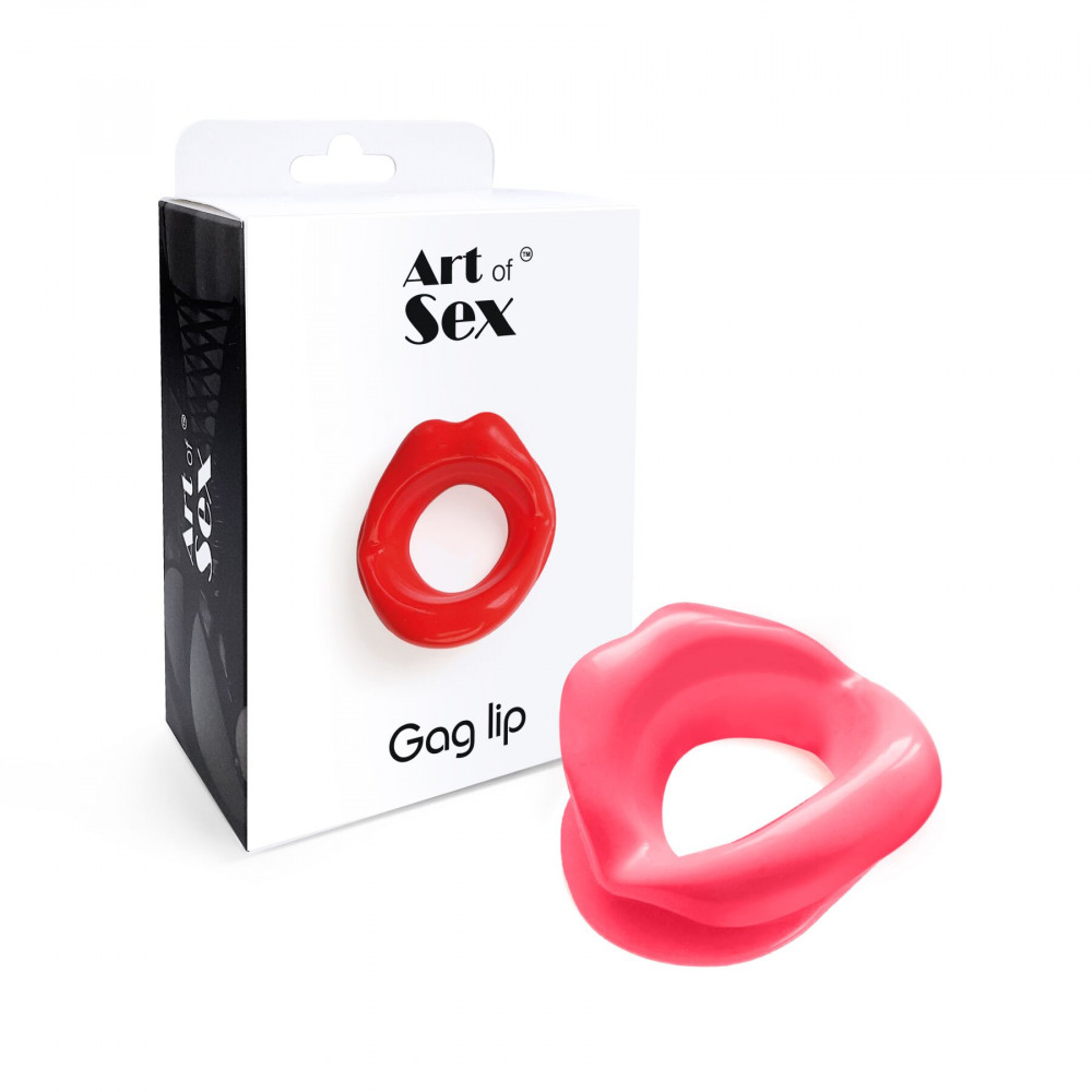 Кляп - Кляп в форме губ Art of Sex - Gag lip, Розовый 2