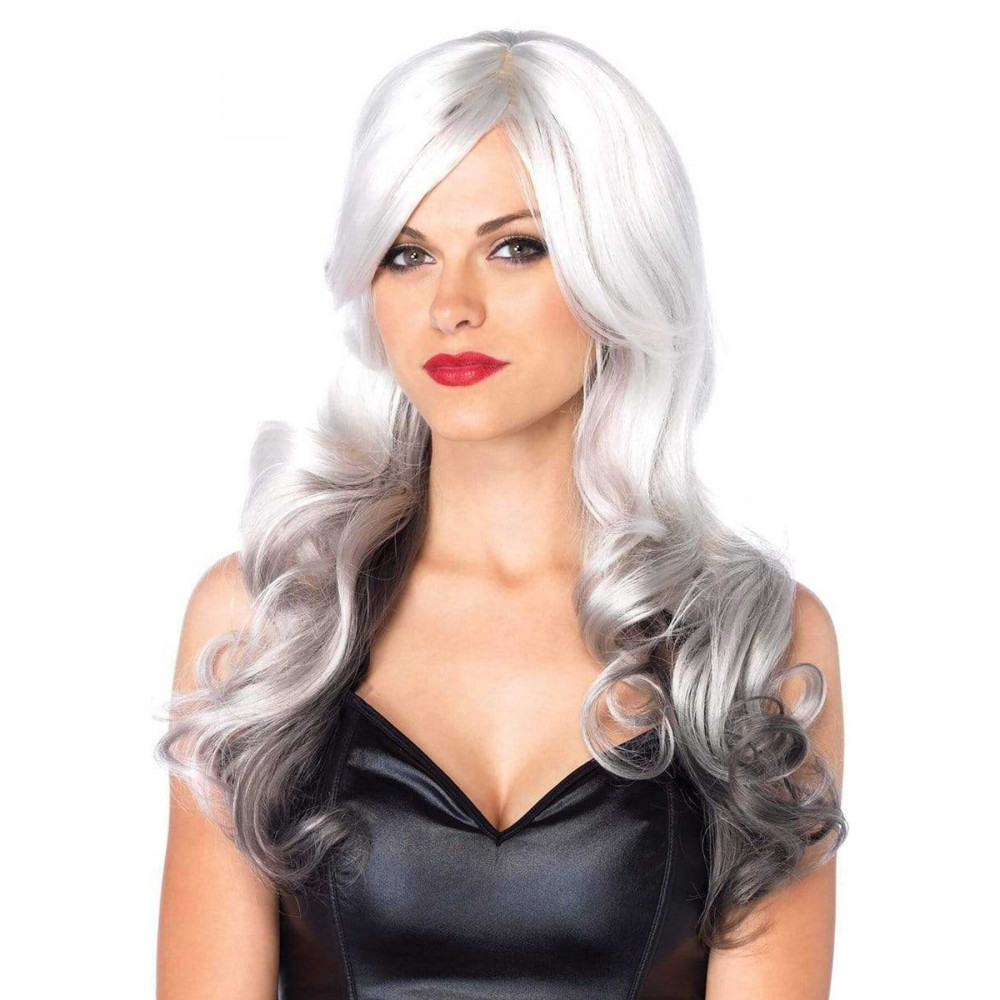 Аксессуары для эротического образа - Leg Avenue Allure Multi Color Wig Grey/Black
