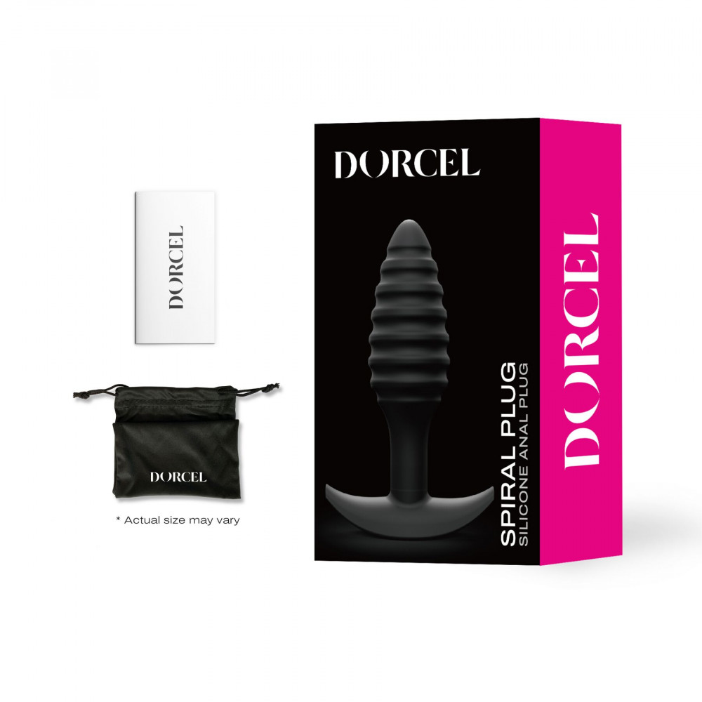 Анальная пробка - Анальная пробка Dorcel SPIRAL PLUG, диаметр 3 см, силикон 4