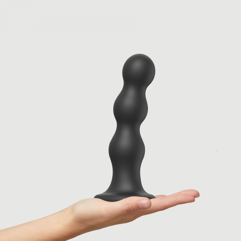 Страпон - Насадка для страпона Strap-On-Me Dildo Plug Balls Black XL 5