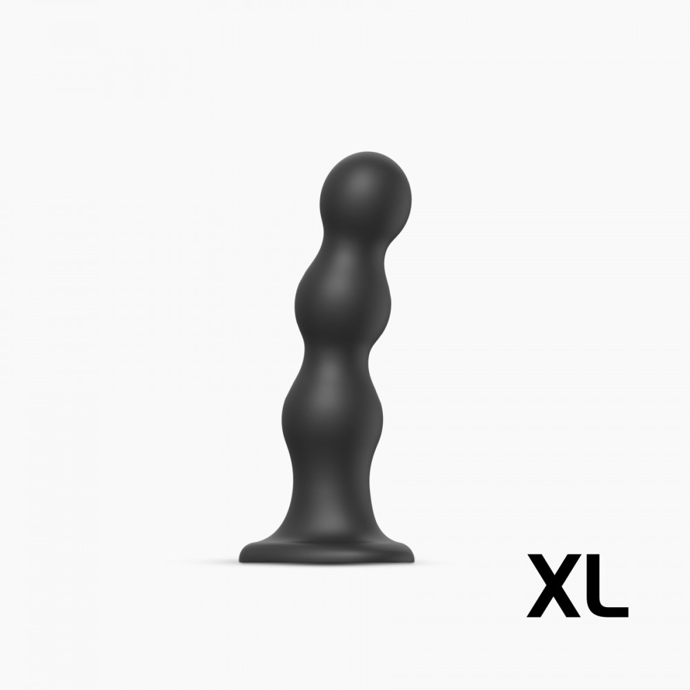 Страпон - Насадка для страпона Strap-On-Me Dildo Plug Balls Black XL