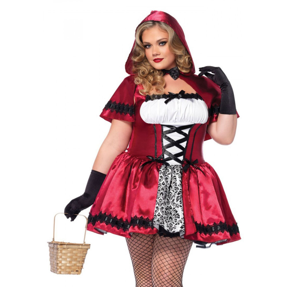 Эротические костюмы - Костюм красной шапочки Leg Avenue Gothic Red Riding Hood 3X-4X