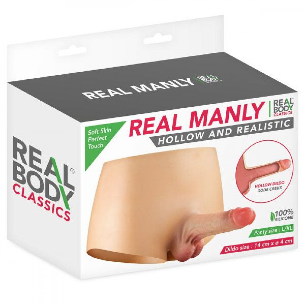 Фаллопротезы   - Страпон Real Body — Real Manly hollow and realistic L/XL 4