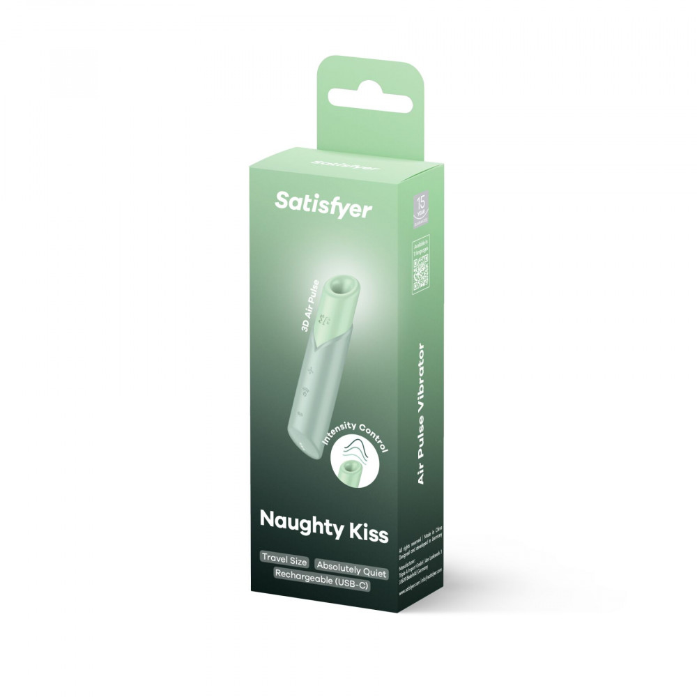 Вибраторы вакуумные - Вакуумный стимулятор Satisfyer Naughty Kiss 4