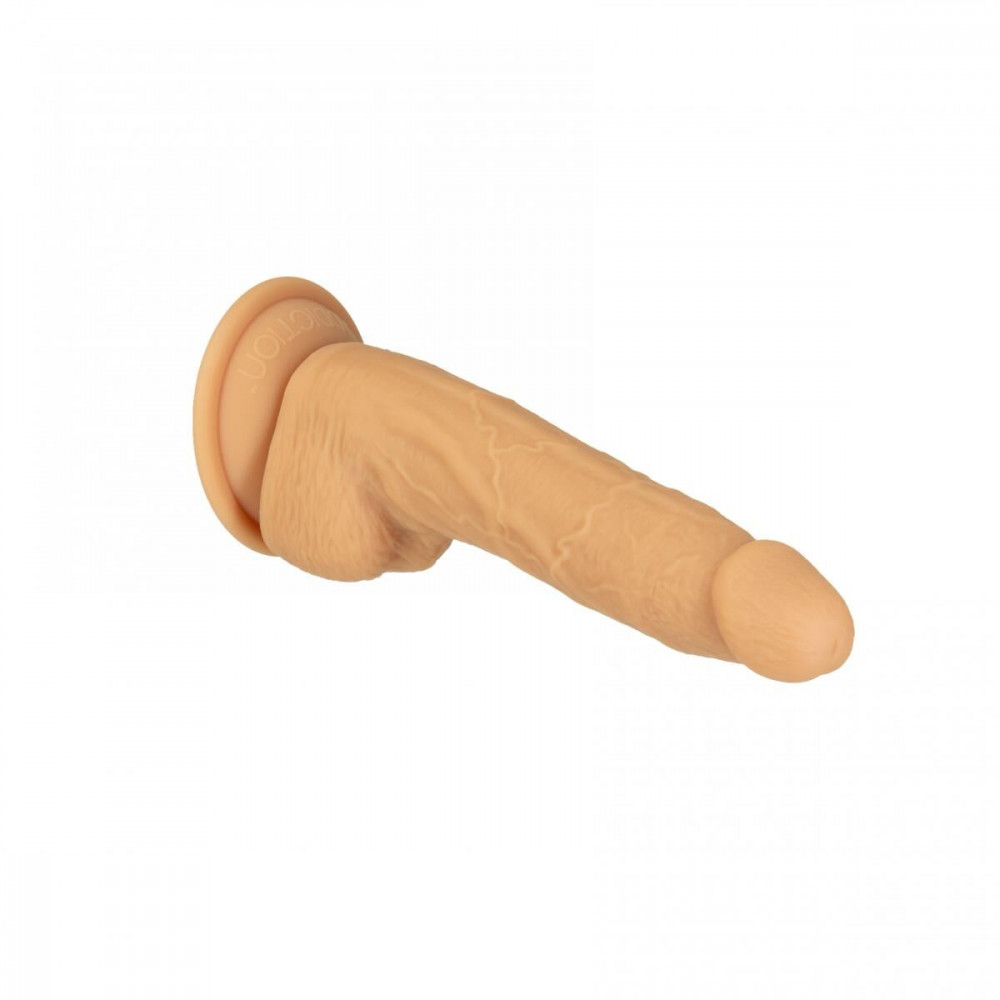 Фаллоимитаторы на присоске, двойные - Фаллоимитатор Naked Addiction — 8″ Silicone Dual Density Dildo Vanilla, вибропуля в подарок 1