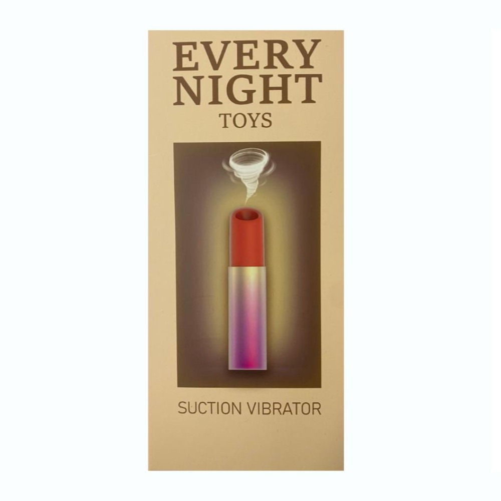 Секс игрушки - Вакуумный стимулятор клитора в форме помады Every Night Toys с 7 режимами всасывания 2