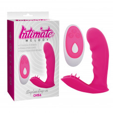 Вибратор с клиторальной стимуляцией Chisa Intimate Melody Strapless Strap-on, розовый