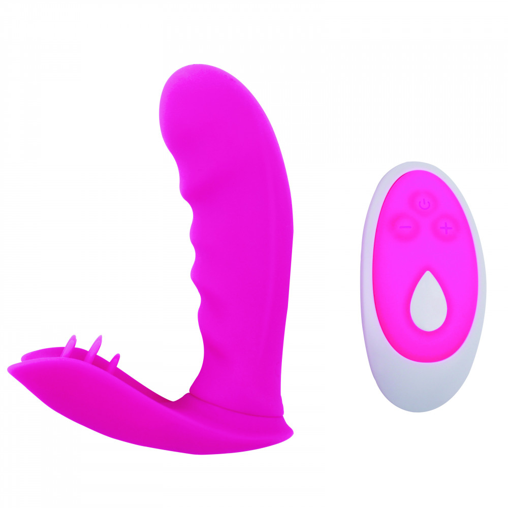 Секс игрушки - Вибратор с клиторальной стимуляцией Chisa Intimate Melody Strapless Strap-on, розовый 1